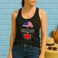 American Grown With Canadian Roots Canada Women's Tank Top thumb 2