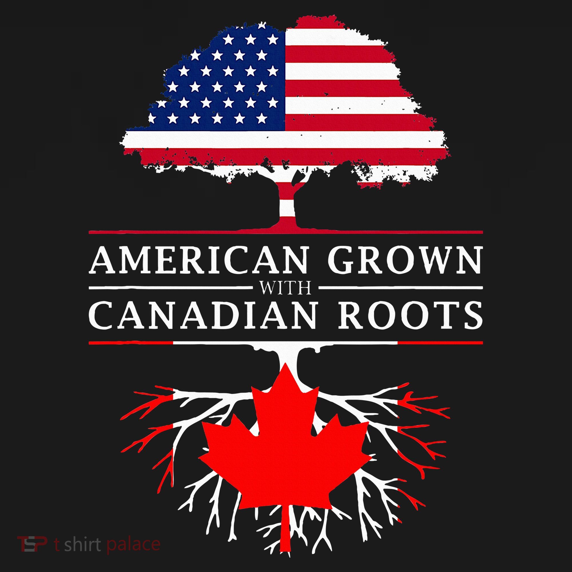 American Grown With Canadian Roots Canada Women's Tank Top