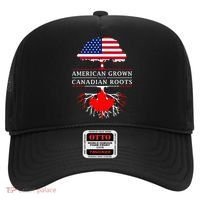American Grown With Canadian Roots Canada Hat thumb 0