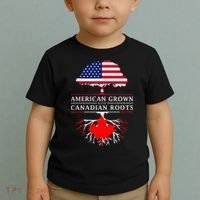 American Grown With Canadian Roots Canada Toddler T-Shirt thumb 2