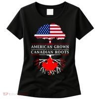 American Grown With Canadian Roots Canada Women's T-Shirt thumb 0
