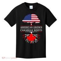 American Grown With Canadian Roots Canada Kids T-Shirt thumb 0