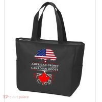 American Grown With Canadian Roots Canada Tote Bag thumb 3