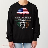 American Grown with Irish Roots Ireland Women's Sweatshirt thumb 0