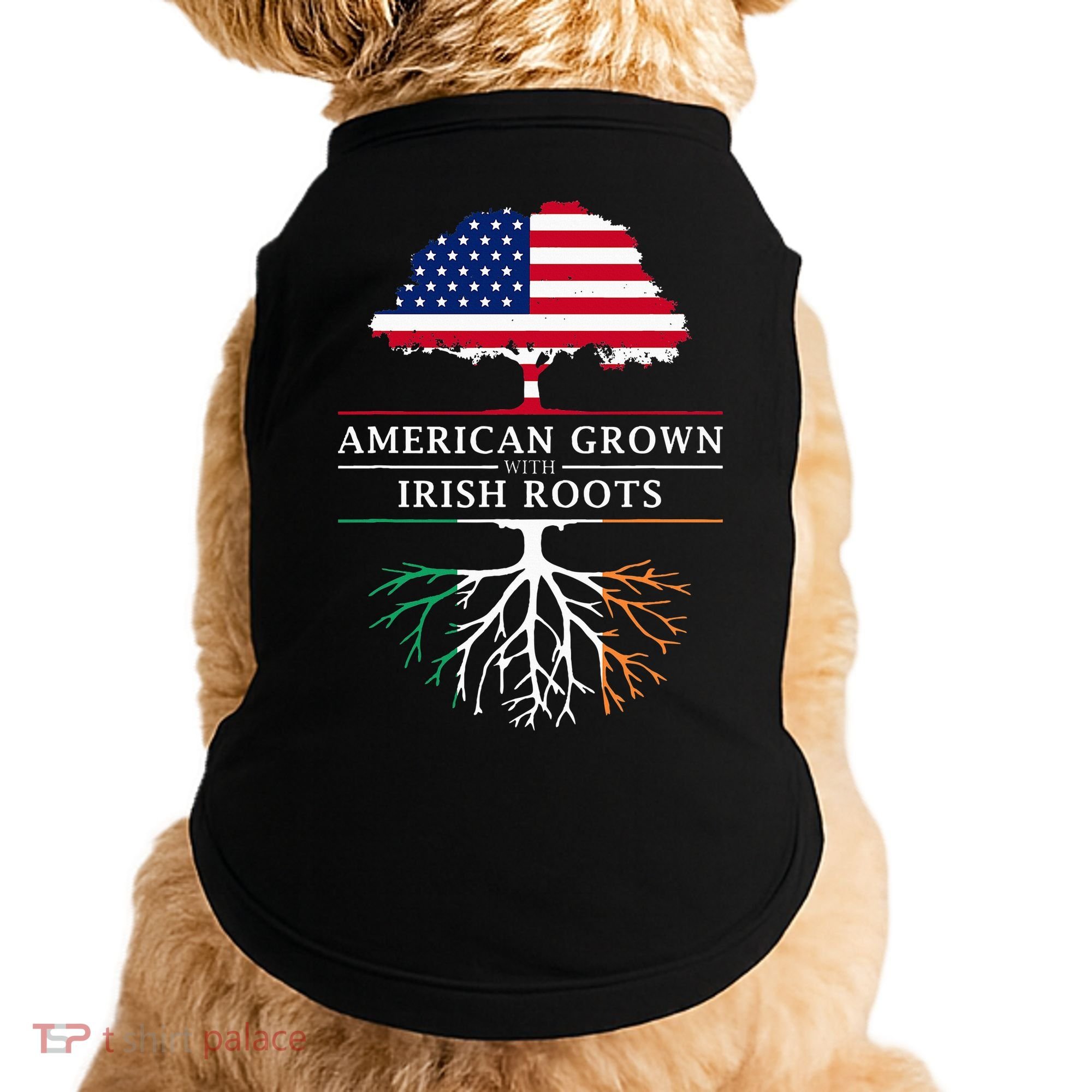 American Grown with Irish Roots Ireland Doggie Tank