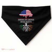 American Grown with Irish Roots Ireland USA-Made Doggie Bandana thumb 0