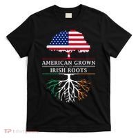 American Grown with Irish Roots Ireland T-Shirt thumb 0