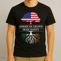 American Grown with Irish Roots Ireland T-Shirt thumb 3