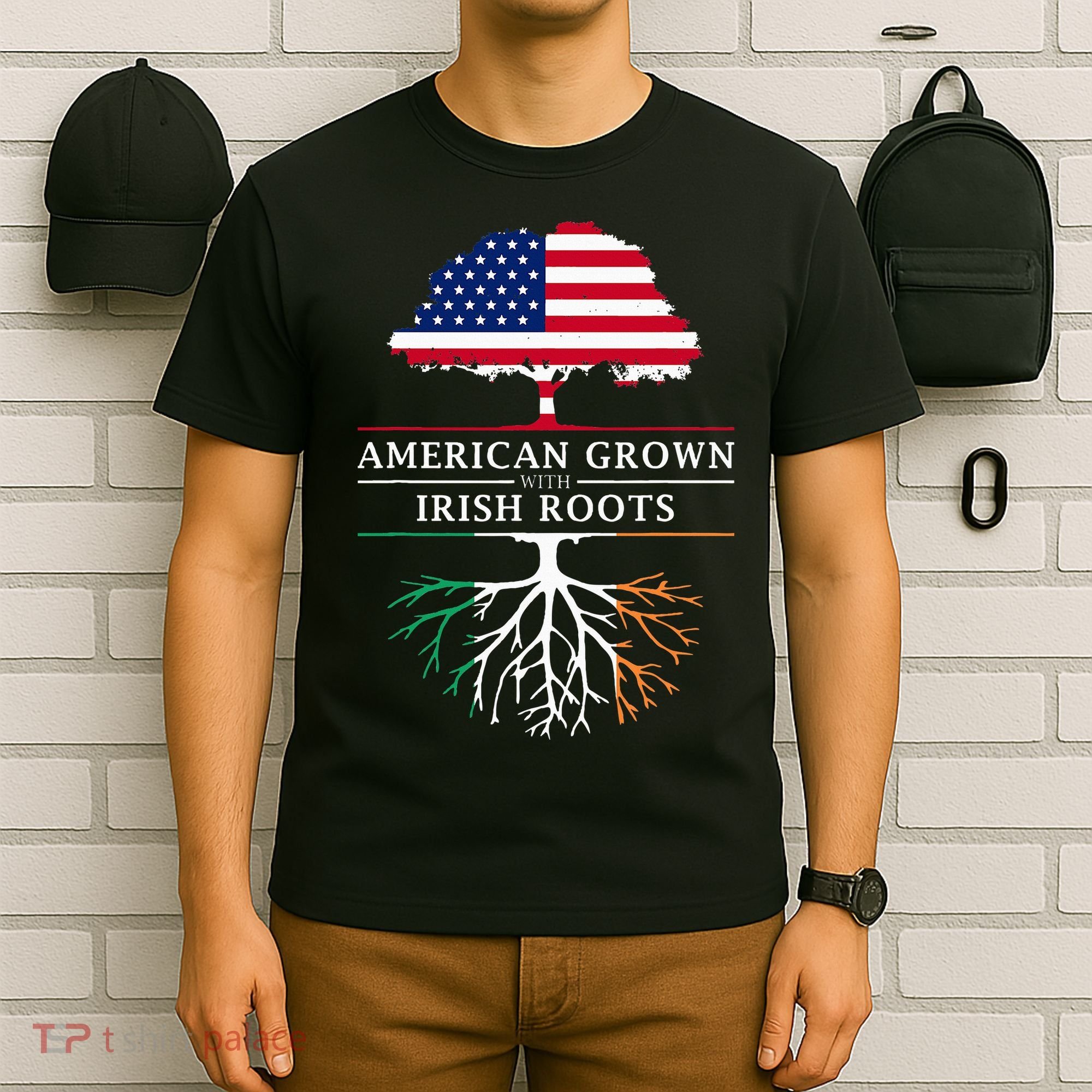 American Grown with Irish Roots Ireland T-Shirt