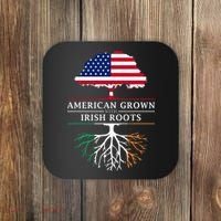 American Grown with Irish Roots Ireland Coaster thumb 0