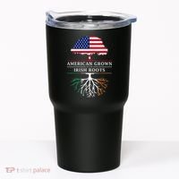 American Grown with Irish Roots Ireland Tumbler thumb 0