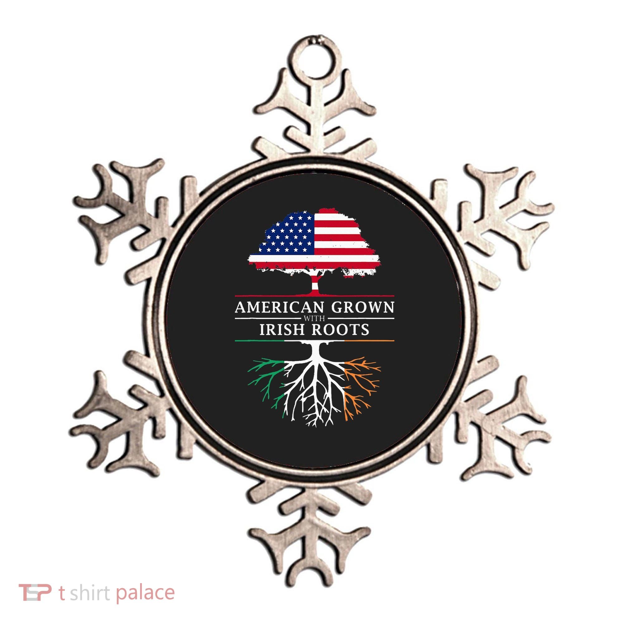 American Grown with Irish Roots Ireland Ornament