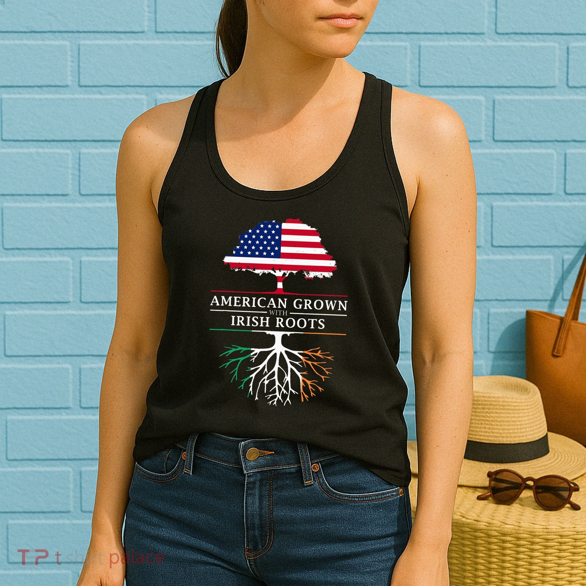 American Grown with Irish Roots Ireland Women's Tank Top