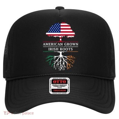 American Grown with Irish Roots Ireland Hat