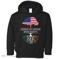 American Grown with Irish Roots Ireland Toddler Hoodie thumb 0