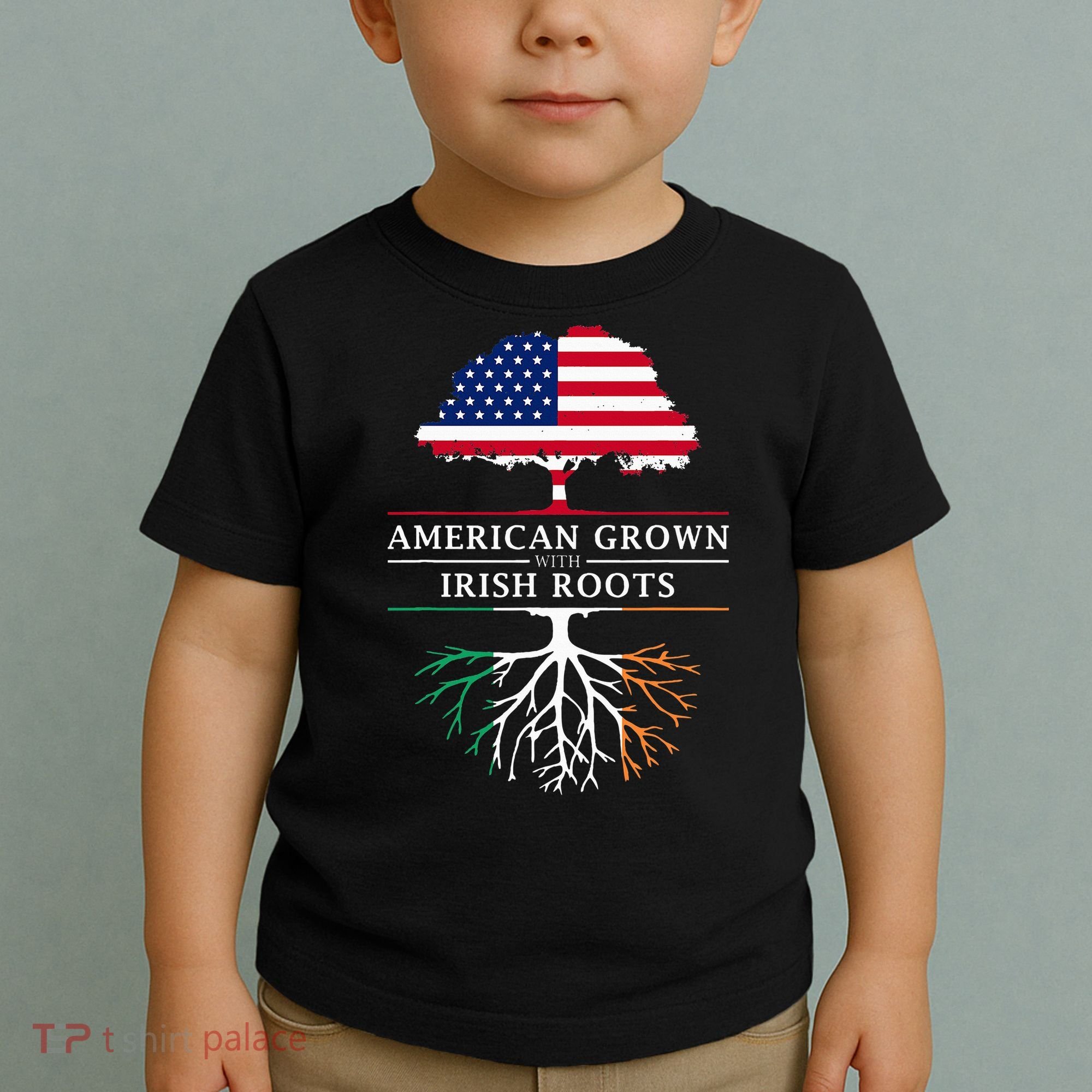 American Grown with Irish Roots Ireland Toddler T-Shirt