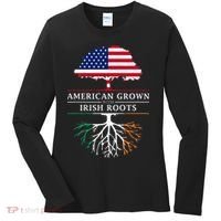 American Grown with Irish Roots Ireland Women's Long Sleeve Shirt thumb 0