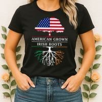 American Grown with Irish Roots Ireland Women's T-Shirt thumb 2