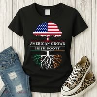American Grown with Irish Roots Ireland Women's T-Shirt thumb 3