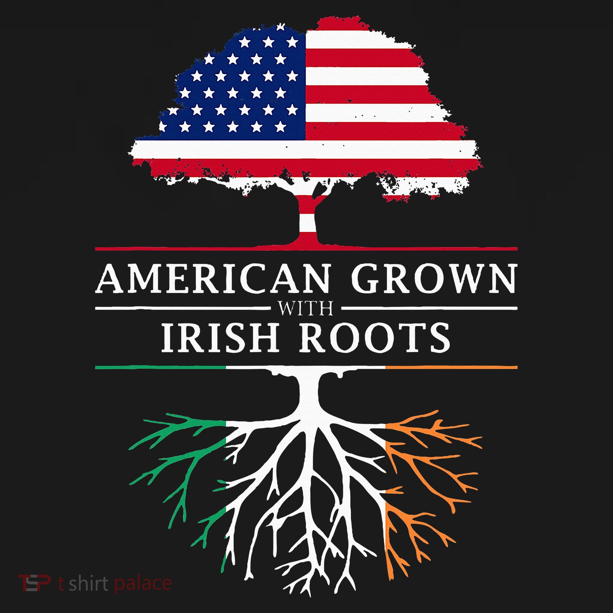American Grown with Irish Roots Ireland Kids Sweatshirt