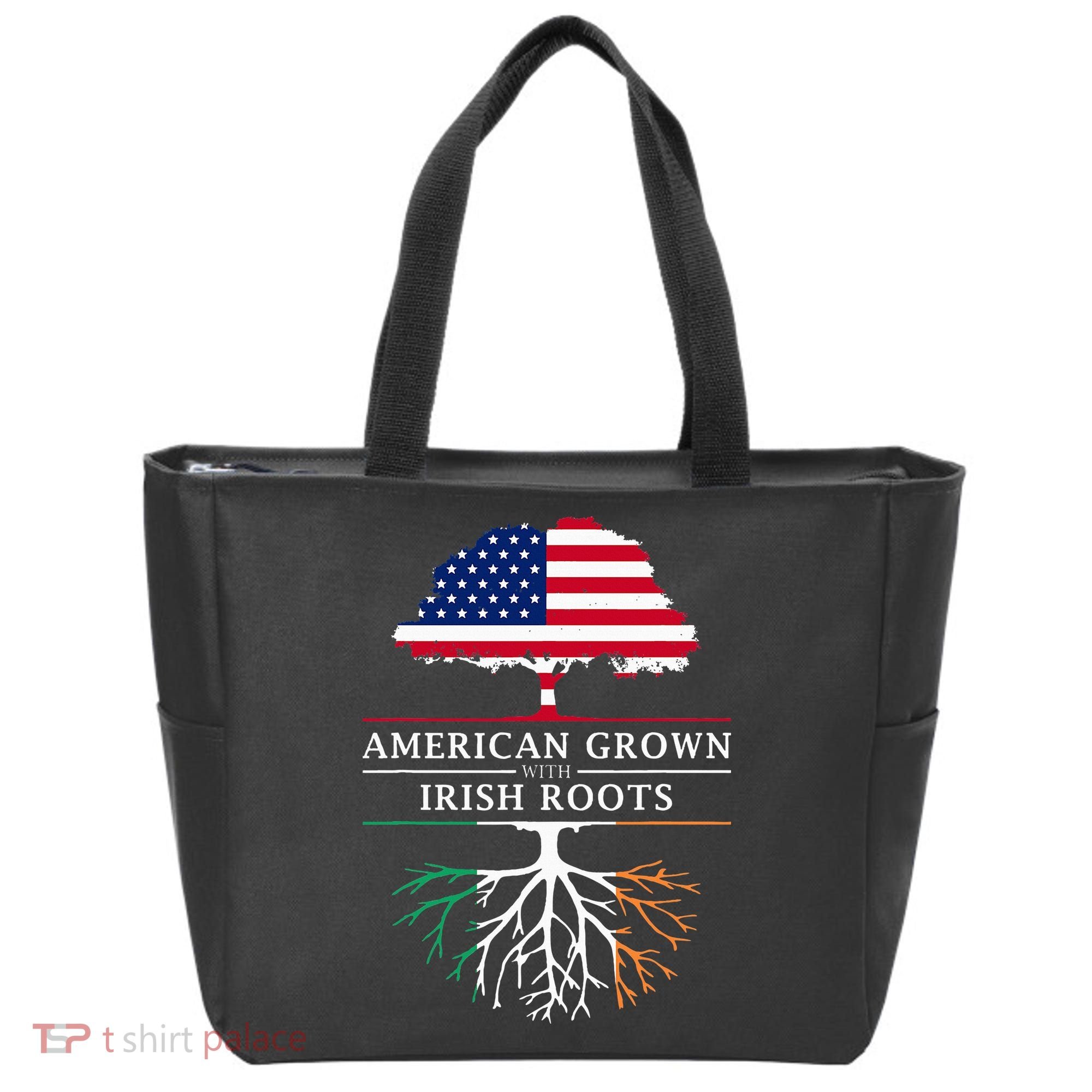 American Grown with Irish Roots Ireland Tote Bag