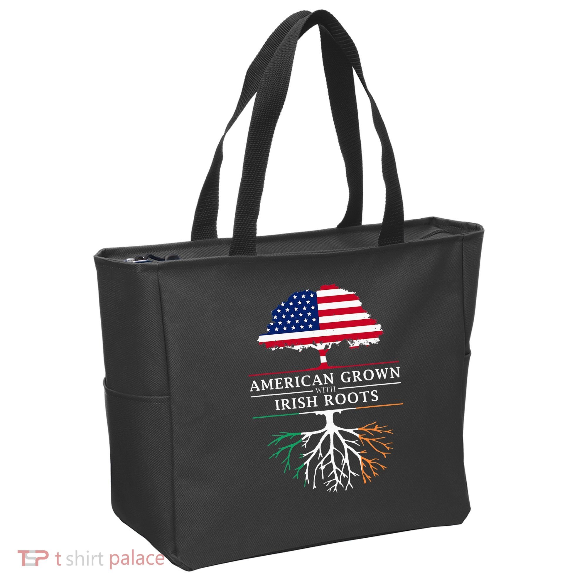 American Grown with Irish Roots Ireland Tote Bag