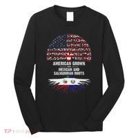 American Grown With Mexican Salvadoran Roots Long Sleeve Shirt thumb 0