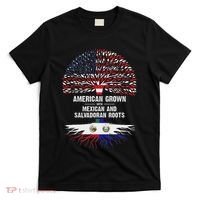 American Grown With Mexican Salvadoran Roots T-Shirt thumb 0