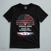 American Grown With Mexican Salvadoran Roots T-Shirt thumb 5