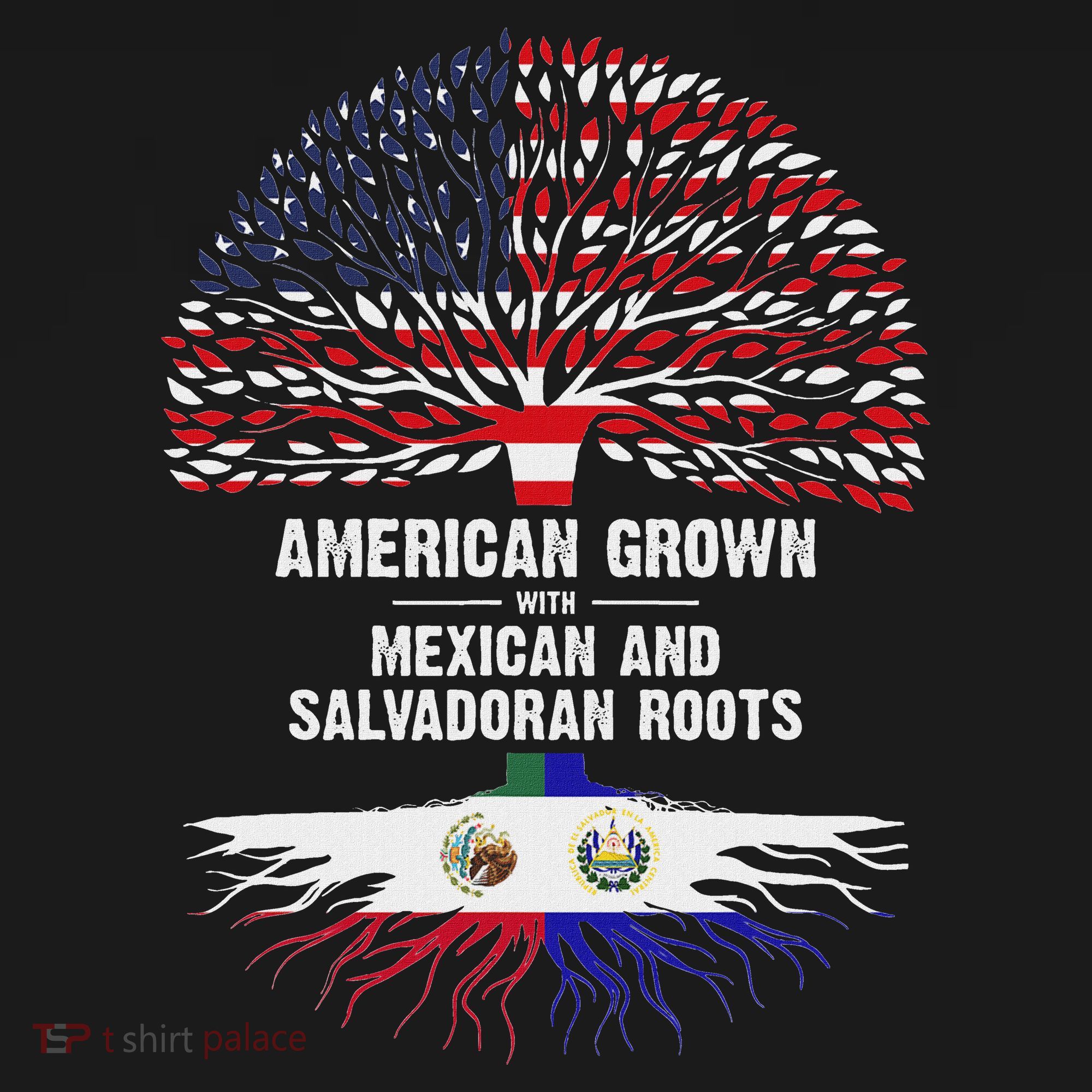 American Grown With Mexican Salvadoran Roots Ornament