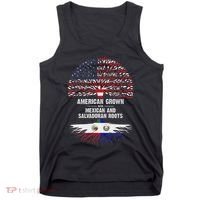 American Grown With Mexican Salvadoran Roots Tank Top thumb 0