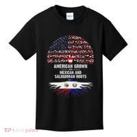 American Grown With Mexican Salvadoran Roots Kids T-Shirt thumb 0