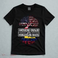 American Grown With Venezuelan Roots Usa Flag Venezuela T-Shirt thumb 5