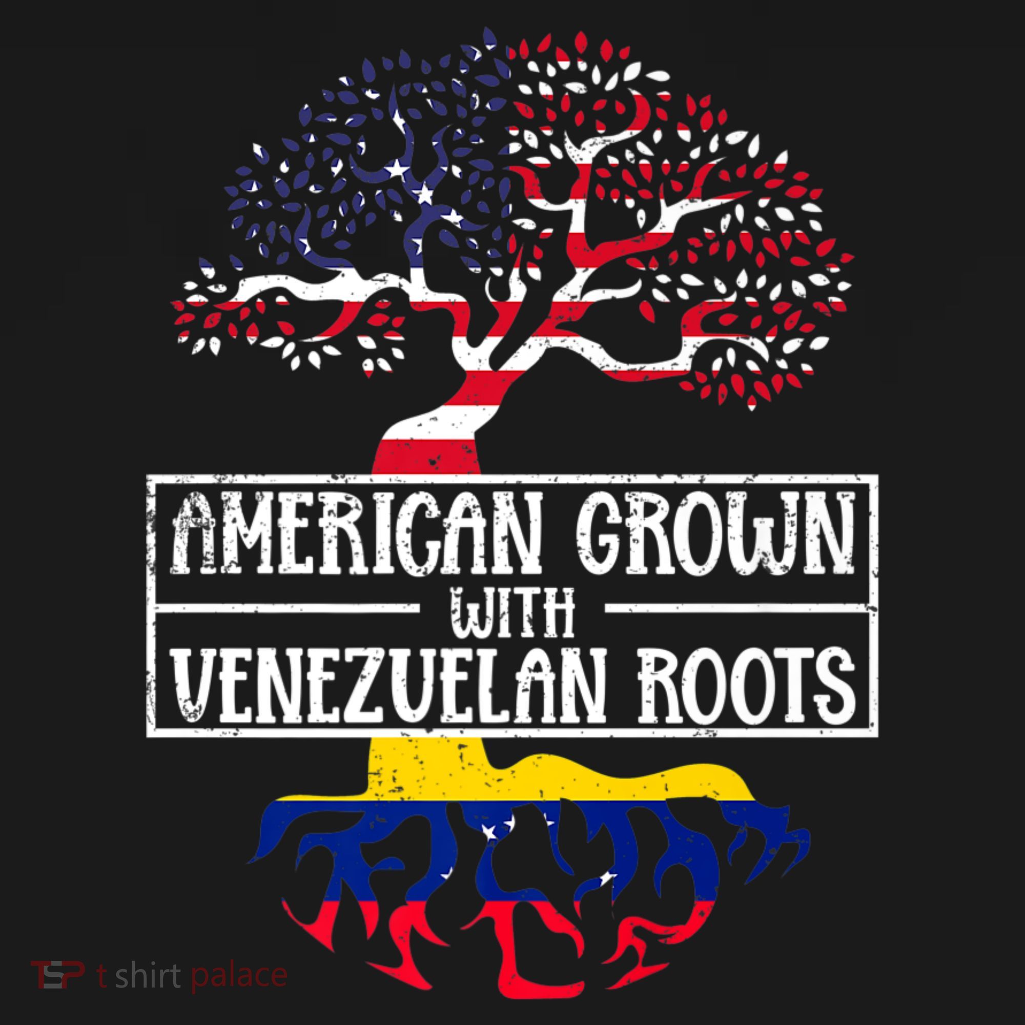 American Grown With Venezuelan Roots Usa Flag Venezuela Baby Bodysuit