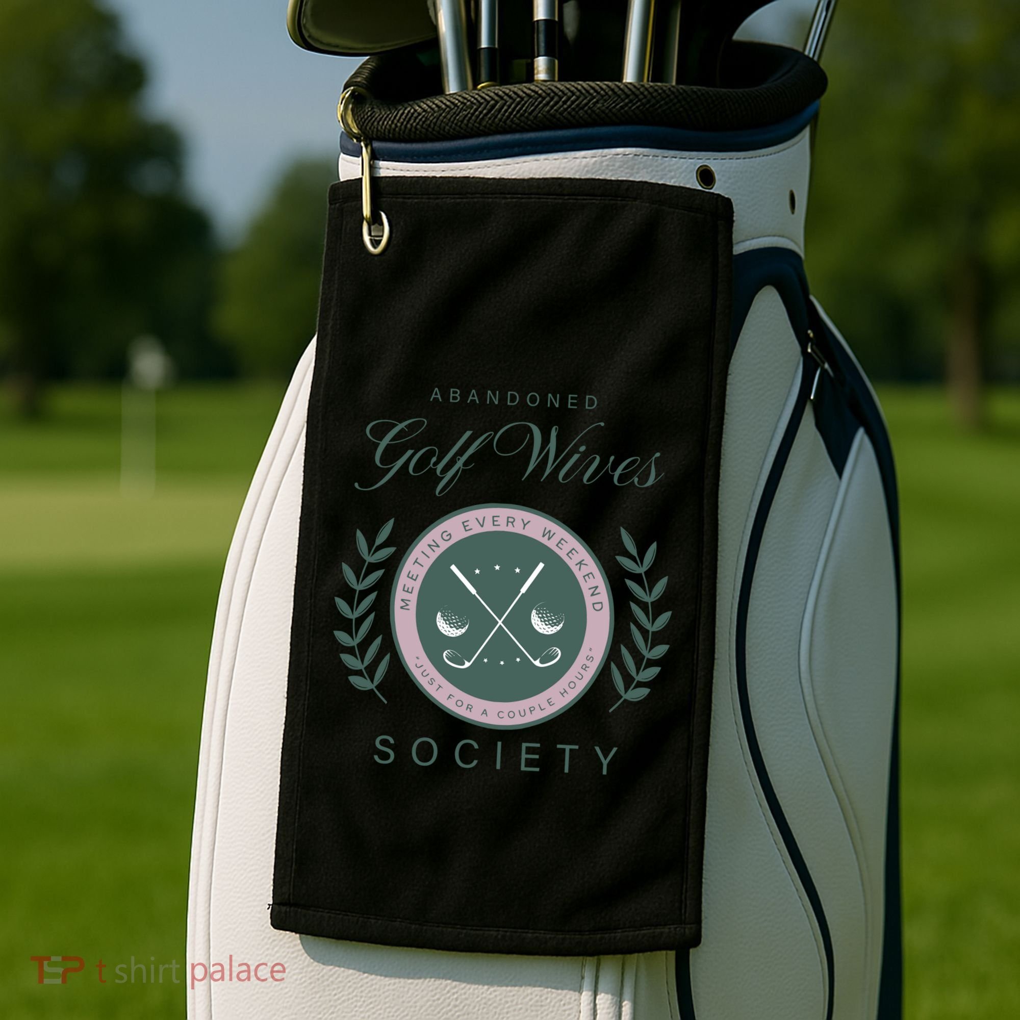 Abandoned Golf Wives Society Gift Golf Towel