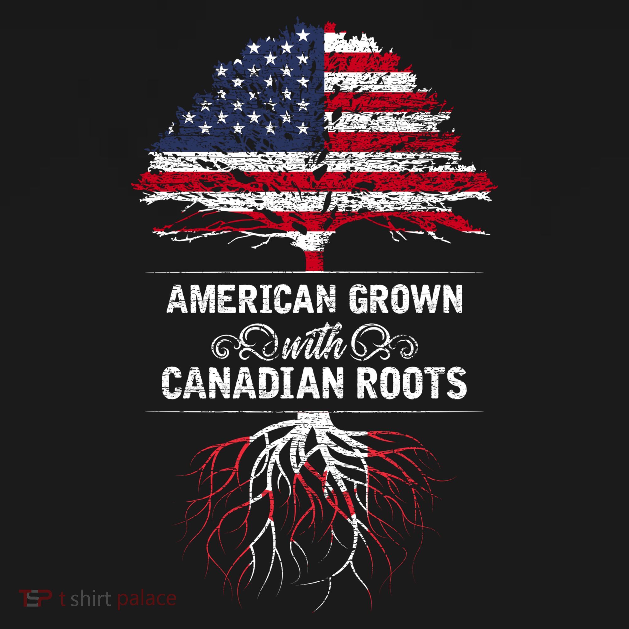 American Grown With Canadian Roots Canada Gift Women's Hoodie