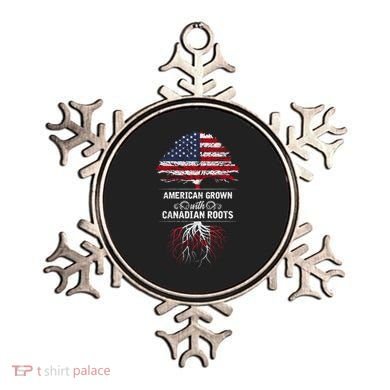 American Grown With Canadian Roots Canada Gift Ornament