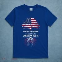 American Grown With Canadian Roots Canada Gift T-Shirt thumb 5