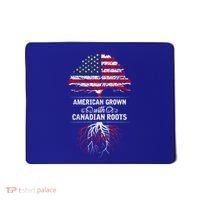 American Grown With Canadian Roots Canada Gift Mousepad thumb 0