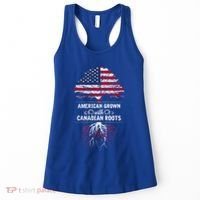 American Grown With Canadian Roots Canada Gift Women's Tank Top thumb 0