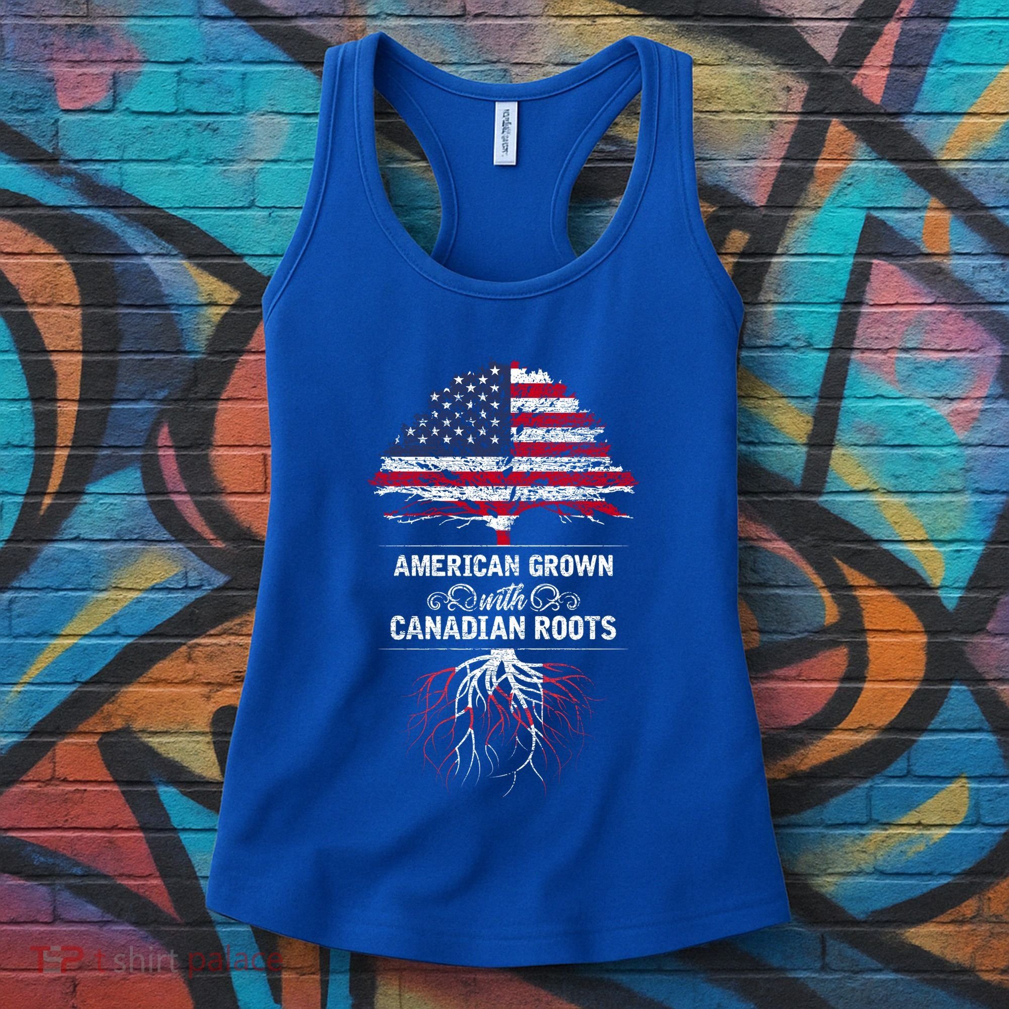 American Grown With Canadian Roots Canada Gift Women's Tank Top
