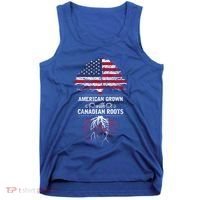 American Grown With Canadian Roots Canada Gift Tank Top thumb 0