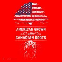 American Grown With Canadian Roots Canada Gift Santa Hat thumb 1