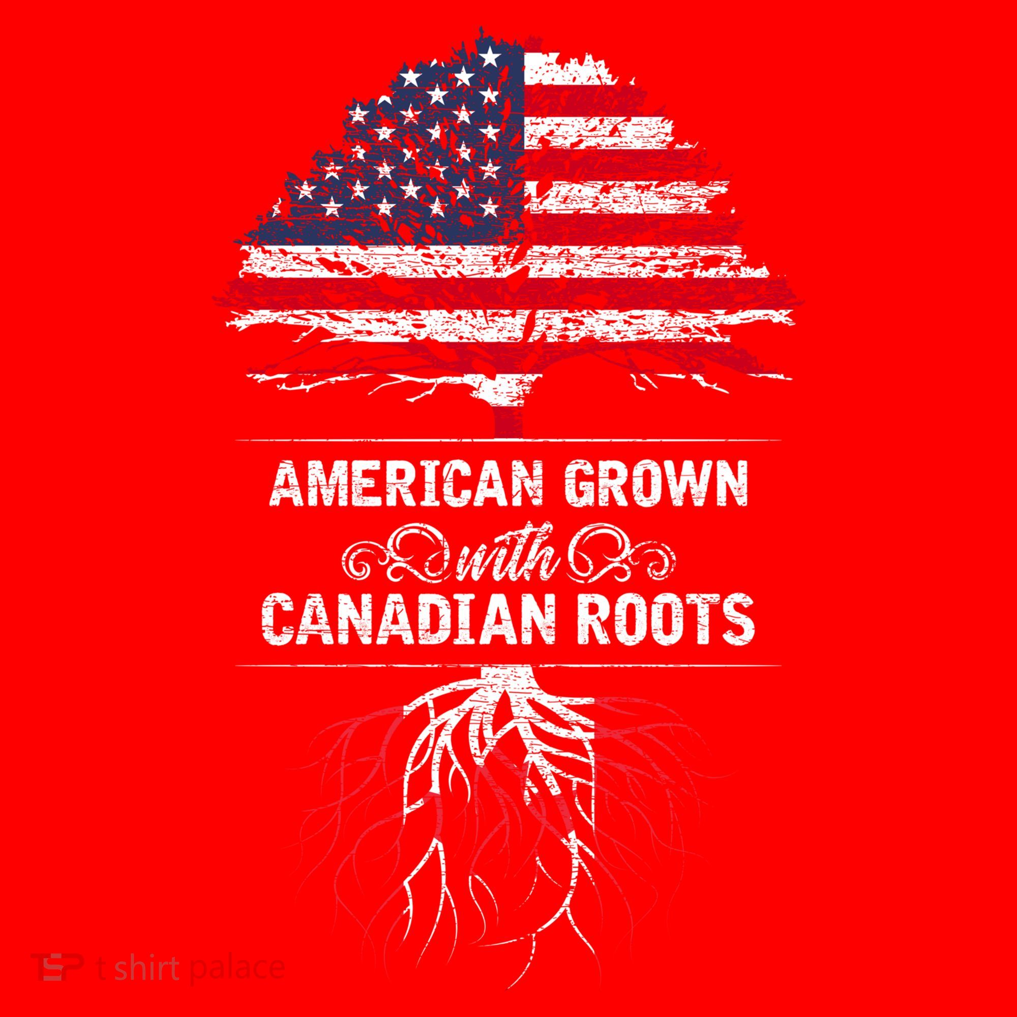 American Grown With Canadian Roots Canada Gift Santa Hat