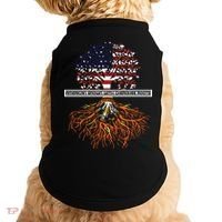 American Grown With Cherokee Roots Tribe Native American Doggie Tank thumb 0