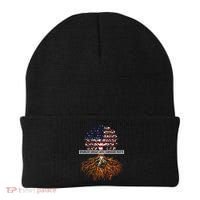 American Grown With Cherokee Roots Tribe Native American Beanie thumb 0