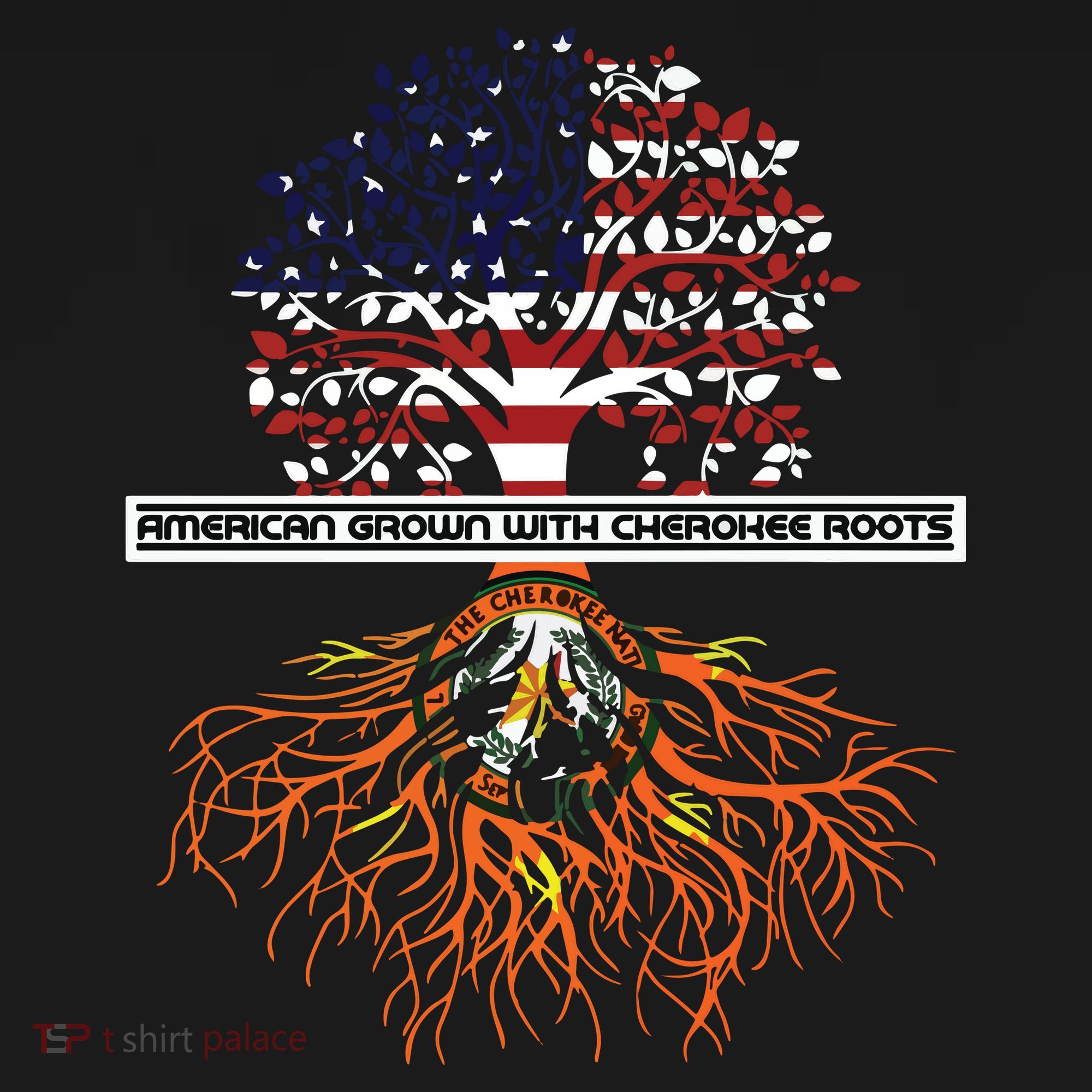 American Grown With Cherokee Roots Tribe Native American Women's Hoodie