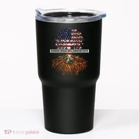 American Grown With Cherokee Roots Tribe Native American Tumbler thumb 0