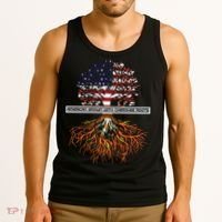 American Grown With Cherokee Roots Tribe Native American Tank Top thumb 3