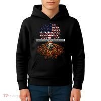 American Grown With Cherokee Roots Tribe Native American Kids Hoodie thumb 4